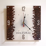 Часы "Кофейные столбы" Арт. 00156