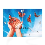 Часы "Руки с бабочками" Арт. 00348