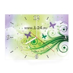 Часы "Фиолетовые бабочки" Арт. 00351