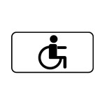 Дорожный знак 8.17 «Инвалид» 700 x 350мм (СВХ)