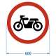 Дорожный знак 3.5.  "Движение мотоциклов запрещено", инж. пленка – вид товара 1