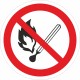 P 02 Запрещается пользоваться открытым огнем – вид товара 1
