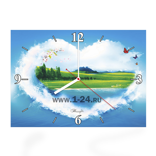 Настенные часы То, что в сердце. двойные со стеклом – купить по цене 1045 руб.