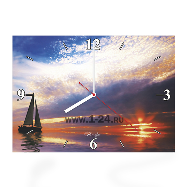 Настенные часы Яхта, двойные со стеклом – купить по цене 1045 руб.