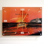 Часы "Селигер, закат" двойные со стеклом Арт. 00180