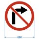 Дорожный знак 3.18.1. "Поворот направо запрещён", комм. пленка – вид товара 1