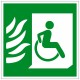 Пиктограмма Эвакуационные пути для инвалидов (Выход здесь) направо – вид товара 1