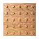 Плитка тактильная (конусы лин), 35х300х300, деревянная – вид товара 1