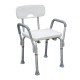 Стул-сиденье для ванной и душа, со спинкой, AL/HDPE – вид товара 1