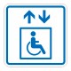 G-23 Пиктограмма тактильная Лифт доступный для инвалидов на креслах-колясках – вид товара 1
