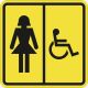 СП-06 Пиктограмма тактильная Туалет женский для инвалидов – вид товара 1